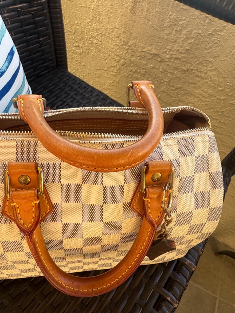 Louis Vuitton speedy 25 Damier Azur Authentic - Picture 10 of 10